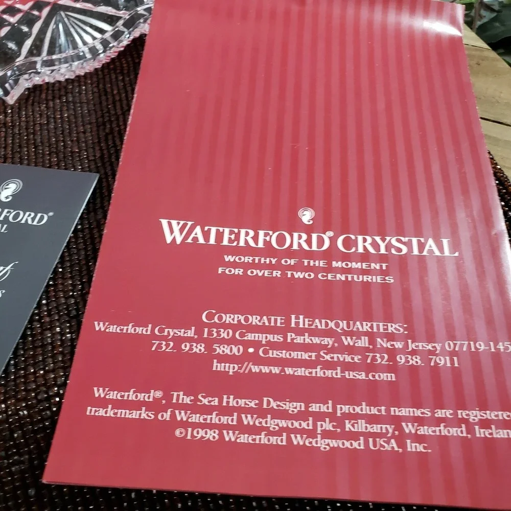 WATERFORD‎ CRYSTAL Songs of Christmas Hark The Herald Angels Sing Plate NiB